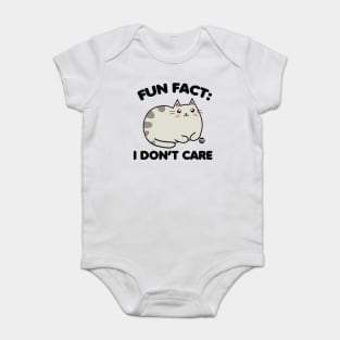 DONT CARE CAT Baby Bodysuit